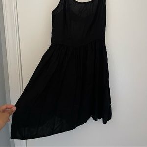 Black mini dress